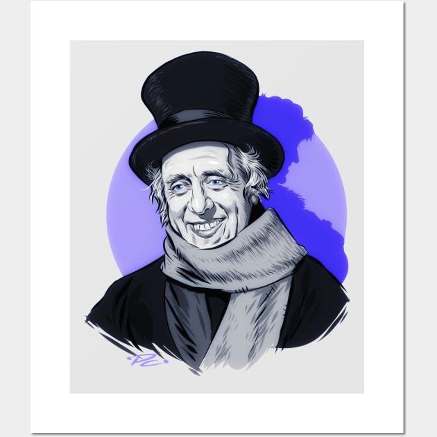 Alistair Sim - An illustration by Paul Cemmick Wall Art by PLAYDIGITAL2020